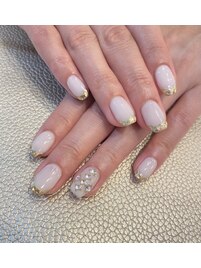 ゴールドガラスフレンチ