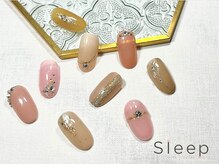 スリープ 中目黒(Sleep nakameguro)/上品ビジューネイル