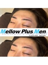 メロウプラス(mellow+)/メンズ眉毛/アイブロウ/眉毛
