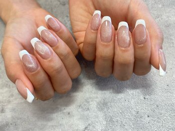 ハレトキネイル(haretoki nail)/マグネットフレンチ