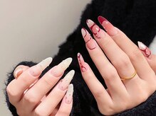 ナユキ 自由が丘店(NA.YUKI)/やさしい雰囲気ネイル