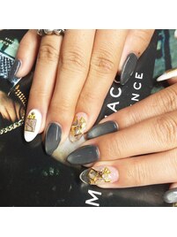 マグネット　グレー　クリア