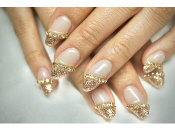 わたしのネイルとよもぎ蒸し/ビジュー