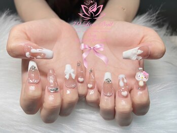 バレンタインネイル