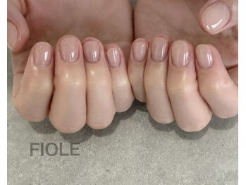 ワンカラーショートネイル♪