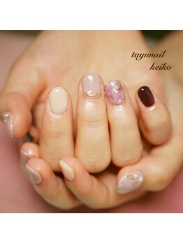 たゆ ネイル(たゆnail)/バレンタインカラーネイル