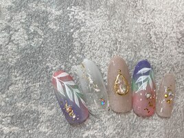 大人可愛いサマーネイル