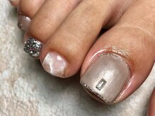 オーラリー ネイル アート メゾン(ORRERY nail art maison)/フット / ホワイトニュアンス