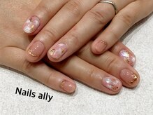 ネイルズアリー 立川店(Nails ally)/もやもや×ジュエリーネイル×秋