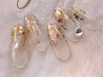 ターラ(Tara)/紅葉風ホイルネイル