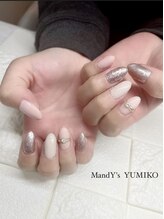 マンディーズ(MandY's)/リングネイル/ラメ