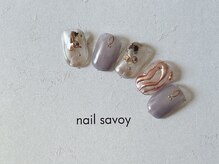ネイル サヴォイ 本厚木店/モード天然石9900円