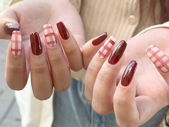 ビューティービースト フォー ネイルアンドアイラッシュ 熊本店(beauty:beast)/チェックネイル