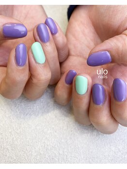 ウロネイルズ(ulo nails)/ポップな色の組み合わせ