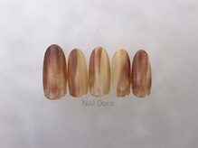 ネイル ドゥ 岡山駅前店(Nail Doux)/ニュアンスブラウンネイル
