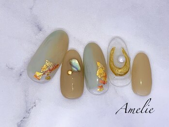 アメリ(Amelie)/ニュアンス/ぷっくり/金箔