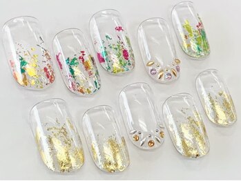 ネイルサロン クイール 小山店(NAIL SALON QUILL)/ホイル+ストーン