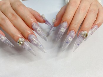 エムネイル(M-Nail)/★クリア蝶々ネイル★