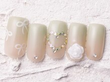 ジェミーネイル エビス(Jemiy nail ebisu)/グラデリボンバラ10970yen