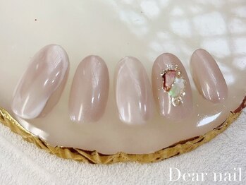 ディア ネイル(Dear nail)の写真/シンプルでも映える指先に♪爪に優しいジェルでモチの良さ◎100種類以上のデザインをご用意しております！