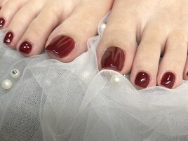 フットネイル　ワンカラー