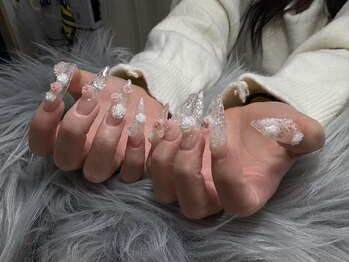 ラッキーネイル(lucky nail)/ガラスフラワーネイル