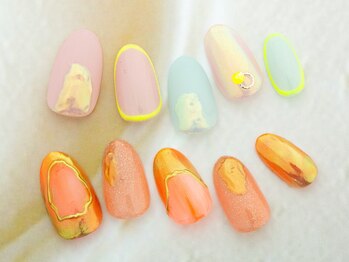 ネイルクロエ(NAIL KCLOE)/パステル調バイカラー