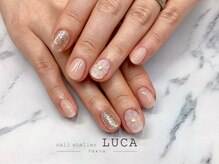 ネイルアトリエルカ(nail atelier LUCA)/W-626 ぷっくりフラワーネイル