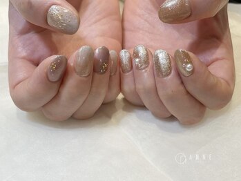 アンネ 東心斎橋店(ANNE)/ニュアンス冬ネイル