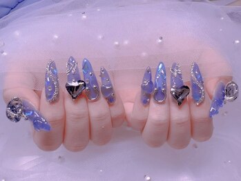 スノーネイルサロン 渋谷店(Snow nail salon)の写真/カラー900色以上/パーツ6000種類以上をご用意◎お気に入りカラー×パーツであなただけの指先に♪