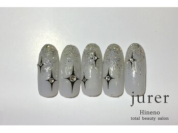 ネイルアンドアイラッシュデザインサロン ジュレ 日根野店/定額デザイン7700コース