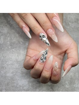 エストネイルアンドエストアイズ 西尾店(est nail&est eyes)/埋め尽くし×ベイビーブーマー