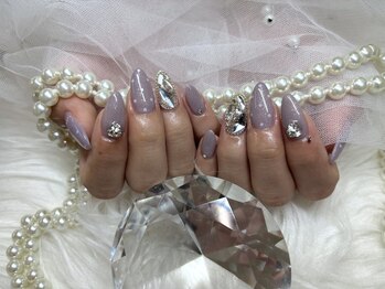 アンジュ(Ange)/【Mivu】パープルドットネイル