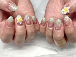 夏ネイル/花/西新宿