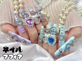 ゴテゴテオーロラネイル【池袋】
