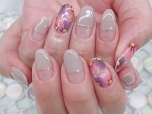 ネイルエルーシェ 立川店(Nail Ercher)/ふんわりフラワーネイル