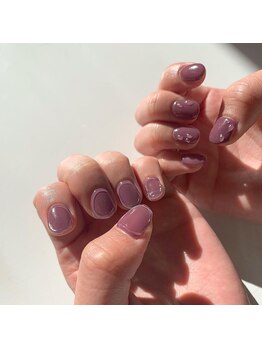 Mネイルアンドカフェ シェレステ/くすみパープル♪