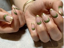 ハレトキネイル(haretoki nail)/ミラーフレンチ
