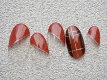 カトルナフ(quatre fois neuf)/おしゃれボルドーフレンチネイル