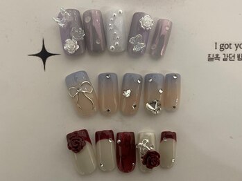 アイネイルズ 梅田店(I nails)/成人式Y2Kミラー透明感韓国