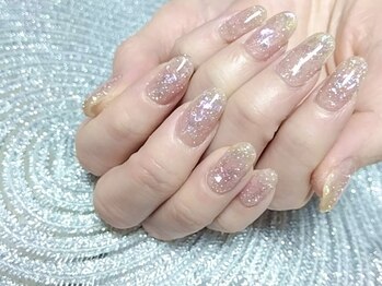 ネイルサロン 山坂/ホロフラッシュネイル