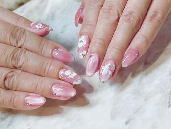 サニーデイズ ネイルアンドビューティー 曙橋店(SunnyDays Nail&Beauty)/華やかフラワー