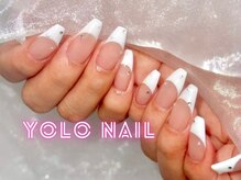 ヨロネイル 心斎橋店(YOLO NAIL)/フレンチ＋ストーン、パール