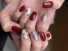 ヨウネイル(you nail)の雰囲気（この時期人気カラー！ハートミラーで気分あげましょう◎）