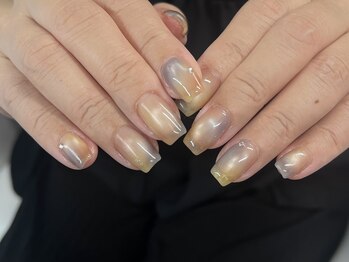 フィロンネイル 京都店(filonnail)の写真/"こだわりぬいたさりげなさ"を。インク/色混ぜ等ニュアンス特化のデザインが豊富【定額ニュアンス￥7500～】