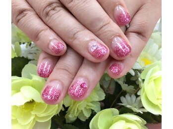 プルミエ ネイル(Premier Nail)/ピンクラメグラデーション