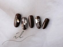 イル 神戸店/ブラウン×金箔