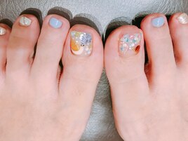 梅雨フットネイル