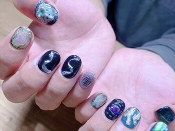 ハイアンドドライ(High and Dry)/恐竜と蛇ネイル