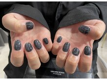 ホワイルアットネイル ハラジュク(while at nail HARAJUKU)/ワンカラー＋ラメ